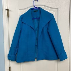 Vibrant blue light weight jacket